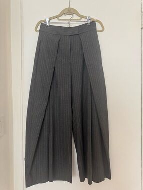 Zara Gray Pinstripe Trousers